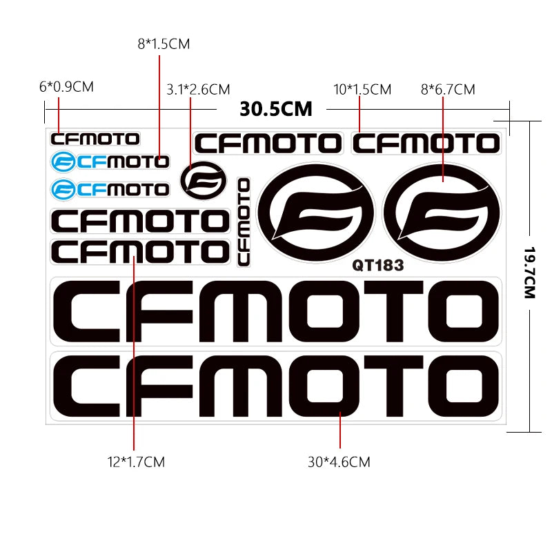 CFMOTO Logo stickers