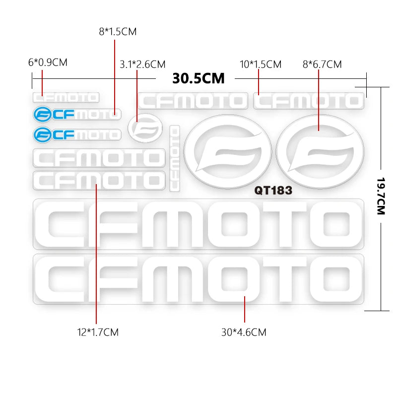 CFMOTO Logo stickers