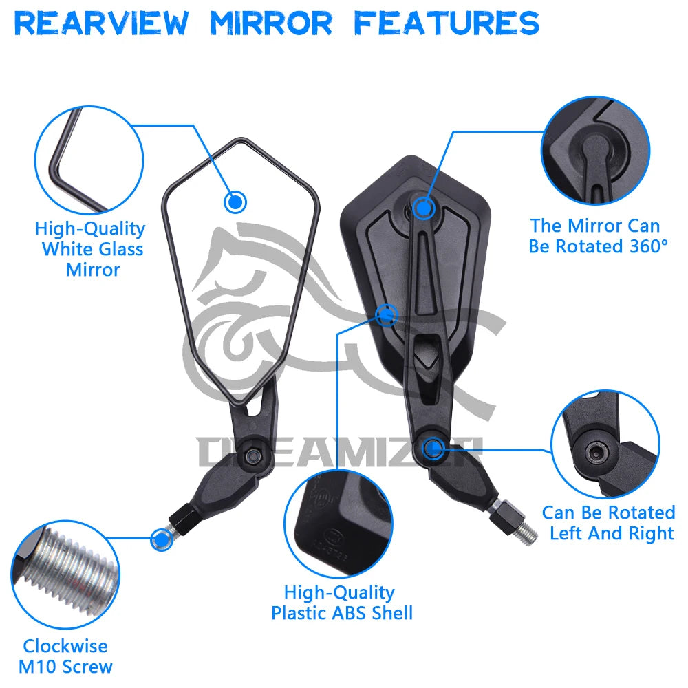 Rearview Mirrors (10mm)